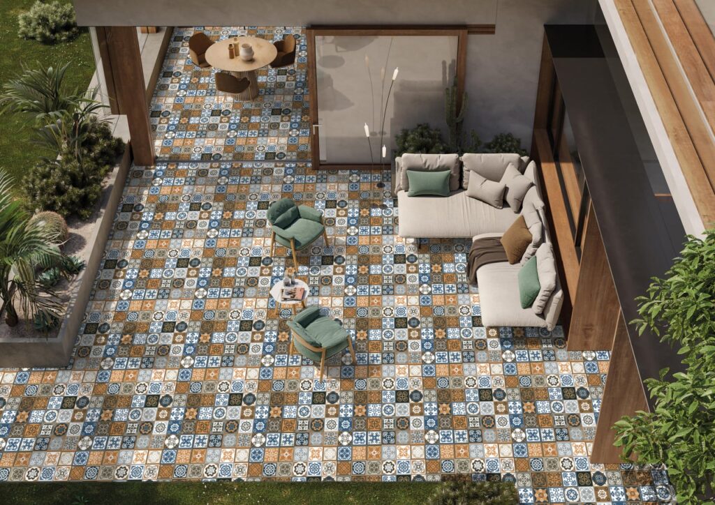 Balcony tiles,